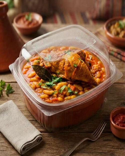 Haricots Blancs & Poulet Doré Fait Maison