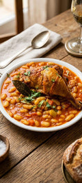 Haricots Blancs & Poulet Doré Fait Maison